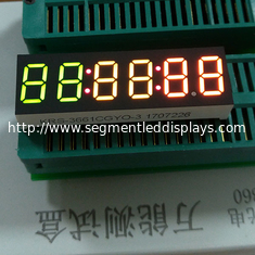 तापमान संकेतक के लिए 6 अंकों का तिरंगा 7 सेगमेंट एलईडी 45x18 मिमी प्रदर्शित करता है: